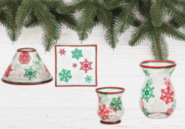 Red & Green Snowflakes