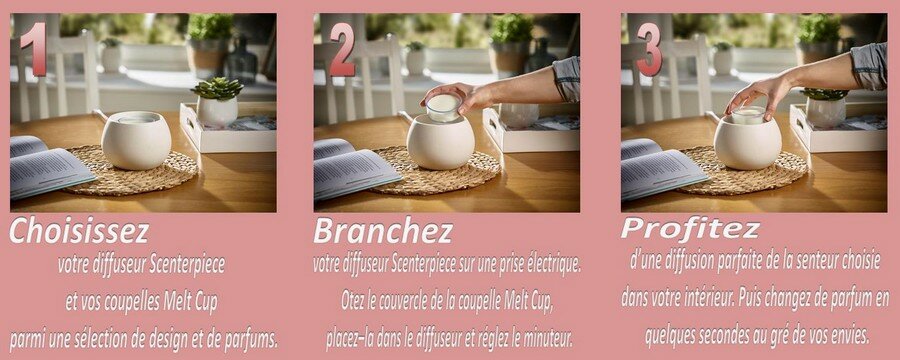 Scenterpiece et Melt Cup System