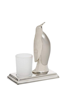 Silver Penguins - Votive Holder