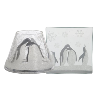 Penguin Crackle - Petit Abat-Jour &amp; Assiette