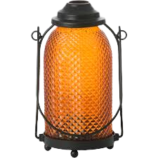 Glass Lantern - Orange