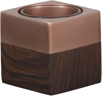 Wood &amp; Copper - Votive Holder Carr&eacute;