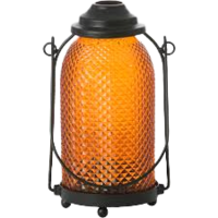 Glass Lantern - Orange