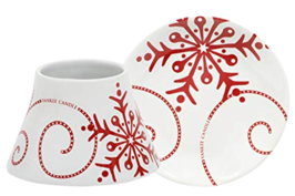 Snowfake Ceramic - Petit Abat-Jour & Assiette