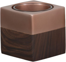 Wood & Copper - Votive Holder Carré