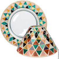 Corsica Mosaic - Grand Abat-Jour & Assiette